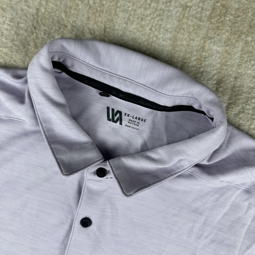 VRST Polo Men's XXL performance Shirt Purple‎ Henley Athletic Preppy Golf